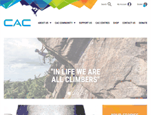 Tablet Screenshot of climbersagainstcancer.org